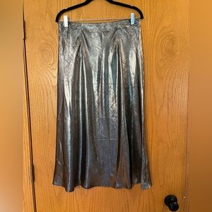 Loft Silver Skirt, Size M.